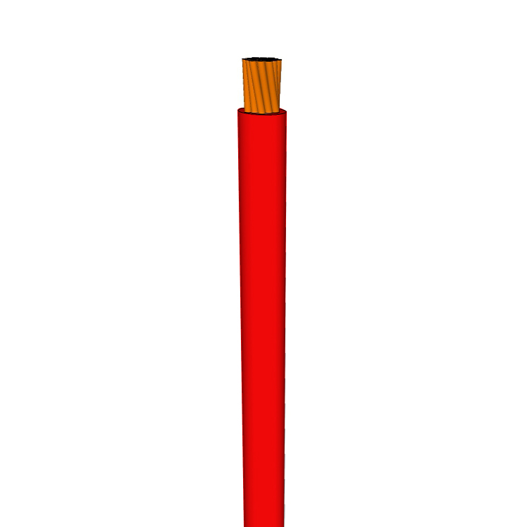 10 AWG, UL 1015 Lead Wire, 105 Strand, 105C, 600V, Bare copper, PVC, Red