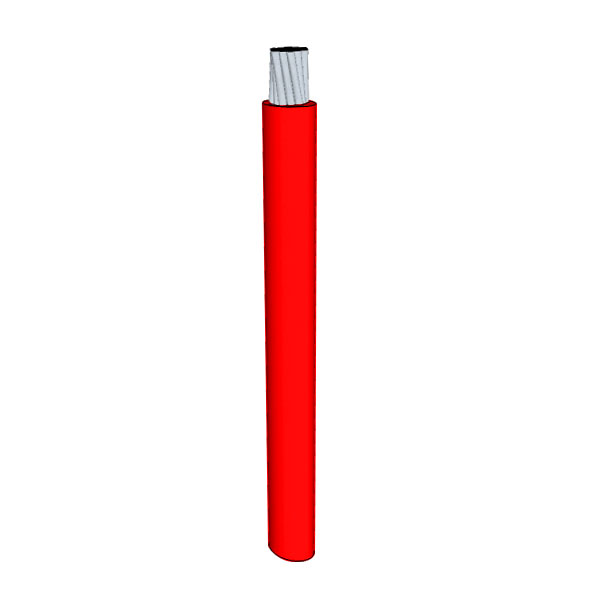 14 AWG, UL 1015 Lead Wire, 19 Strand, 105C, 600V, Topcoat, PVC, Red