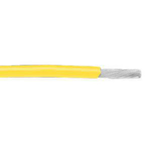 14 AWG, UL 1015 Lead Wire, 41 Strand, 105C, 600V, PVC, Yellow