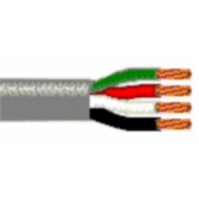 16 AWG, Multi-conductor Electronic Cable, 4 Conductor, Unshielded, Black1308A