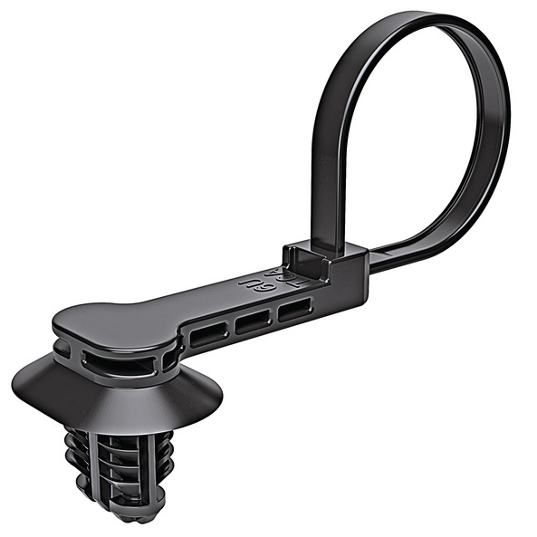 Push Mount Tie, 50 LBS, Black