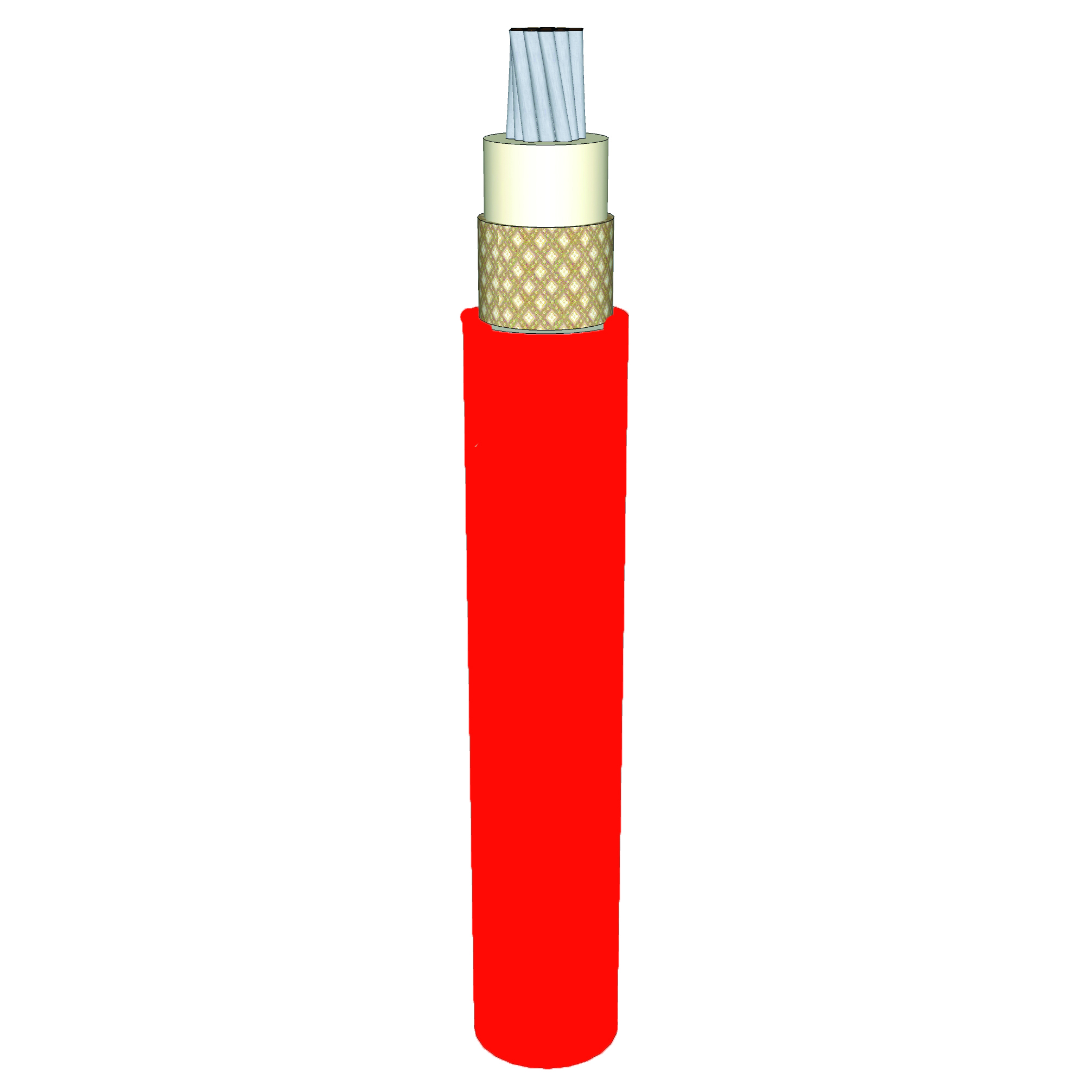 18 AWG, UL 3644 Lead Wire, 7 Strand, 200C, 1kV, SILICONE, Red
