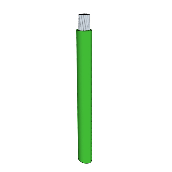 10 AWG, UL 1015 Lead Wire, 105 Strand, 105C, 1kV, PVC, Green