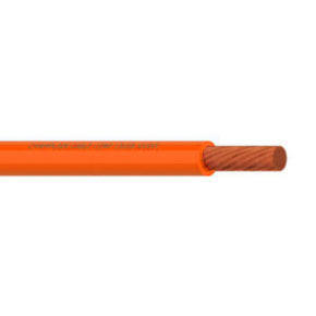 Electric & Hybrid Vehicle Battery Cable, 1/0 AWG, 1C, Unshielded, 1kV, EXRAD HVFX Insulated, Orange