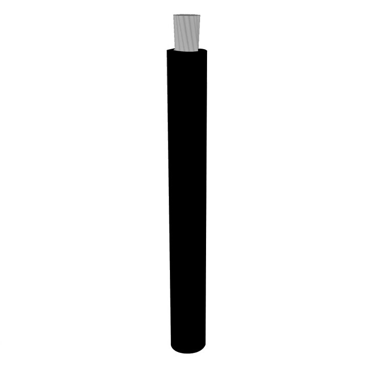 10 AWG, SIS Lead Wire, 105 Strand, 90C, 600V, Tinned copper, XLPE, Black