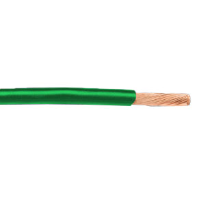 12 AWG UL THHN Building Wire, Bare copper, 1 Strand, PVC, 600V, Green