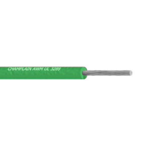 14 AWG, UL 3271 Lead Wire, 41 Strand, 125C, 600V, XLPE, Green