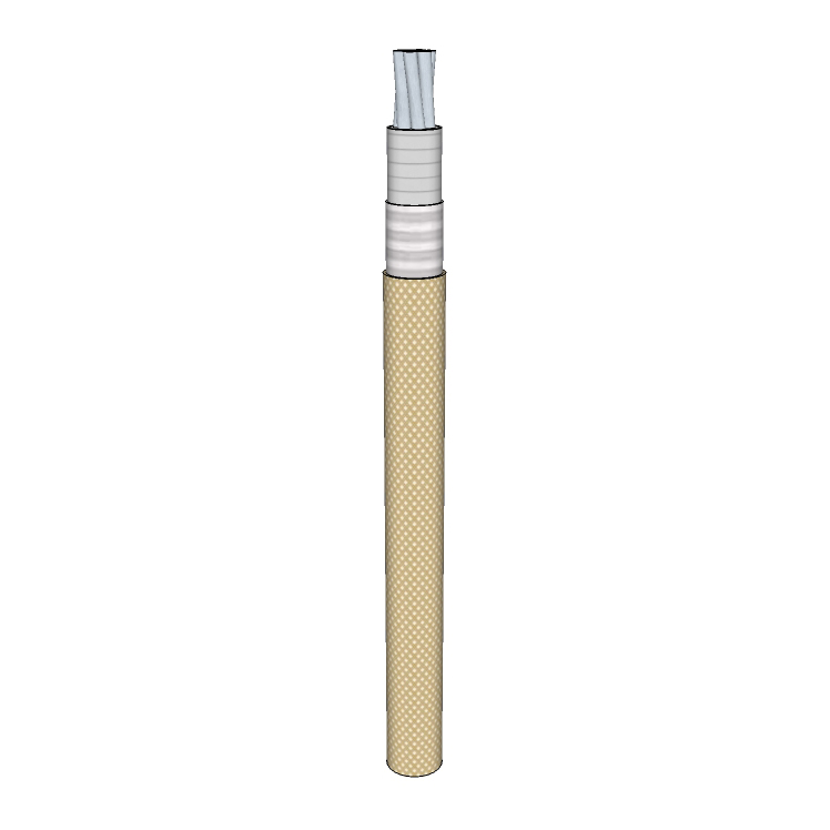 14 AWG, UL 5256 Lead Wire, 41 Strand, 250C, 600V, A-nickel, PTFE TAPE, Natural
