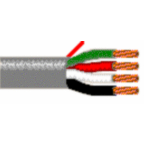 14 AWG, Multi-conductor Electronic Cable, 4 Conductor, Unshielded, Natural6102UE
