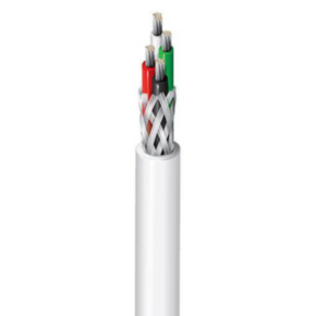 Type E Cable, 18 AWG, 3 Conductor, TFE Insulated, TFE Jacket, White