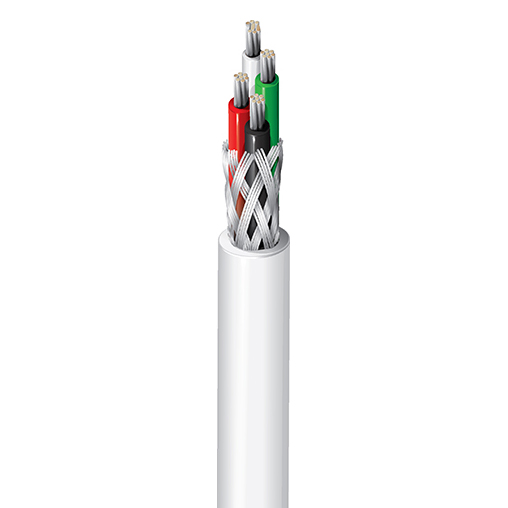 Type E Cable, 20 AWG, 2 Conductor, TFE Insulated, TFE Jacket, White