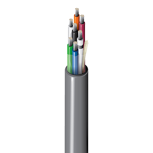 16 AWG, Multi-conductor Electronic Cable, 5 Conductor, Unshielded, Gray9620