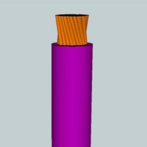 SGX Battery Cable, 2 AWG, 1C, Unshielded, 60V, XLPE Insulated, Violet