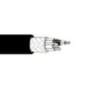 16 & 22 AWG, Composite Electronic Cable, 2 Conductor, Unshielded, Black