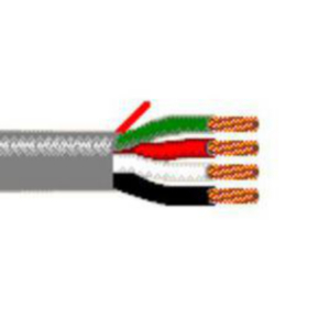 14 AWG, Multi-conductor Electronic Cable, 4 Conductor, Unshielded, Gray