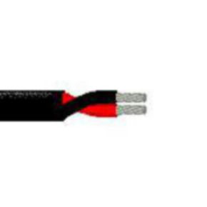 14 AWG Multi-Conductor Electronic Cable, 2 Conductor, Unshielded, Black, 5140U1