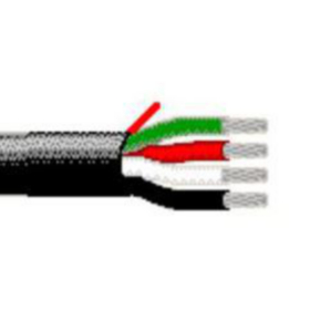 14 AWG, Multi-conductor Electronic Cable, 4 Conductor, Unshielded, Black1315SB