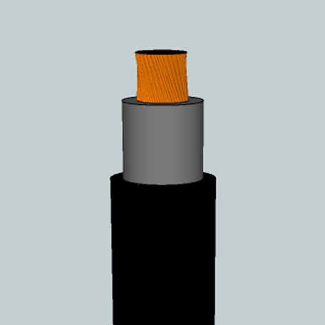 Diesel Locomotive Cable, 1 AWG, Tinned copper, CPE, Black
