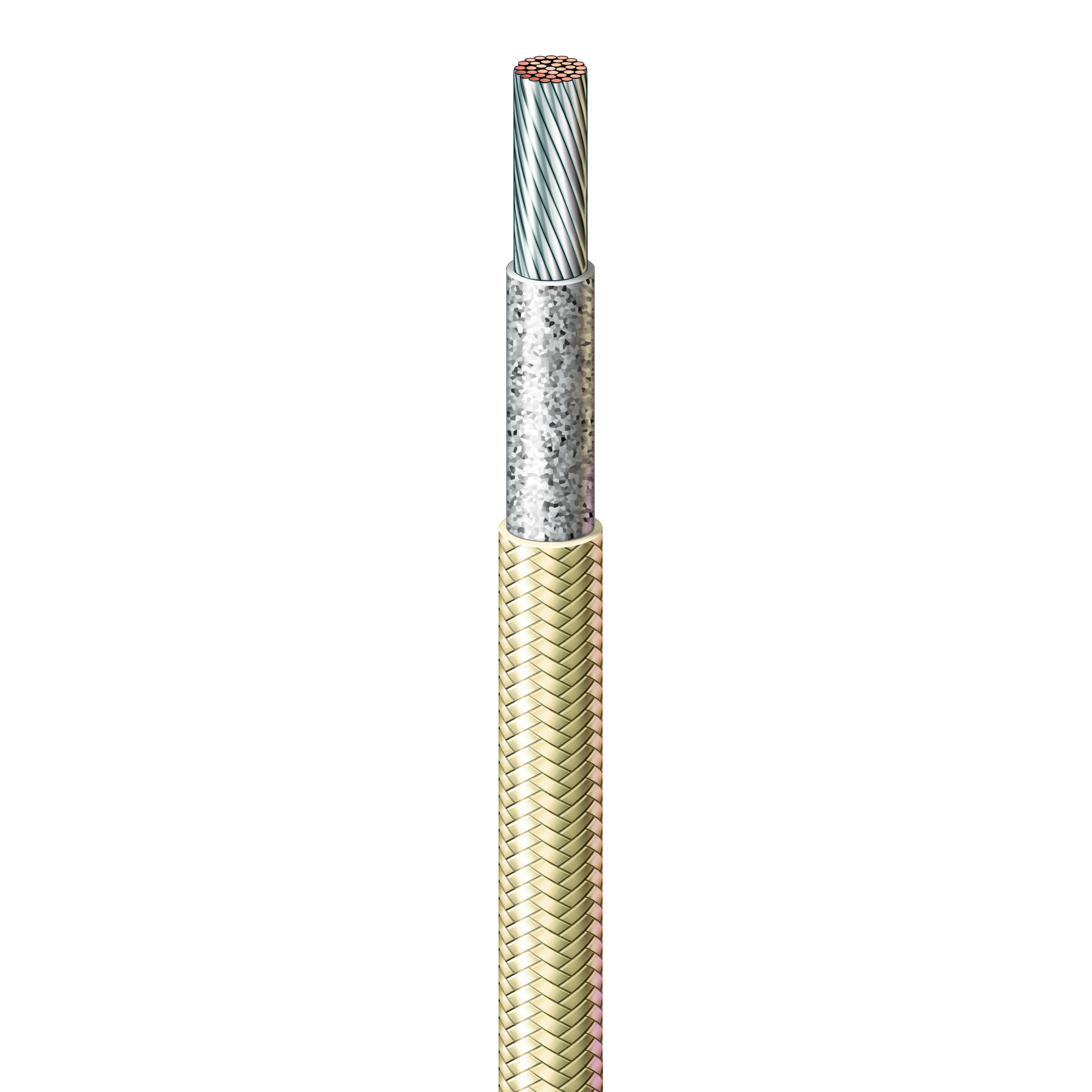 14 AWG, UL 5335 Lead Wire, 41 Strand, 450C, 600V, MICA TAPE, Black