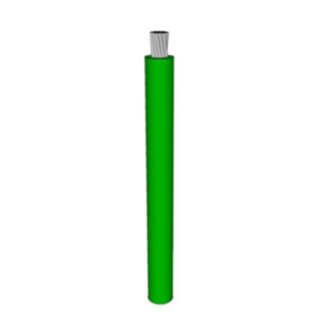 14 AWG, UL 11028 Lead Wire, 41 Strand, 105C, 600V, Tinned copper, mPPE, Green
