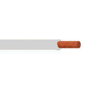 Electric & Hybrid Vehicle Battery Cable, 10 AWG, 1C, Unshielded, 600V, EXRAD FX Insulated, SAE J-1127, White
