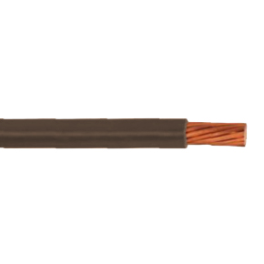 12 AWG UL XHHW-2 Building Wire, Bare copper, 7 Strand, XLPE, 600V, Brown