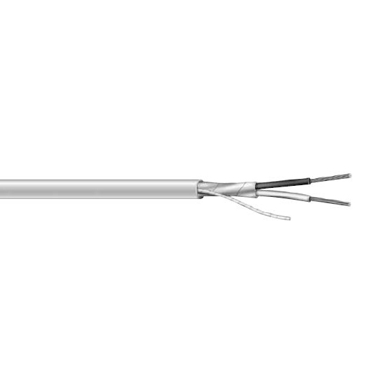 12 AWG Multi-Conductor Audio Cable, 2 Conductor, Shielded, Gray