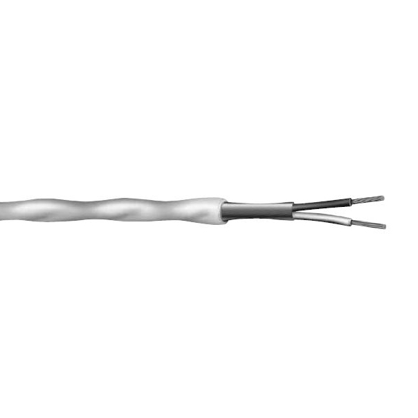 16 AWG, Multi-conductor Electronic Cable, 2 Conductor, Unshielded, Gray