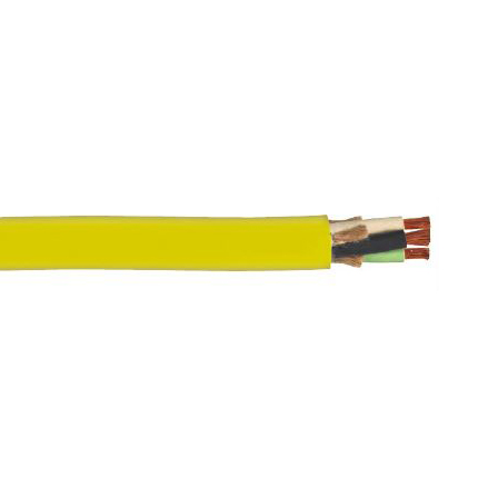 UL SOOW Portable Cord, 12 AWG, 26 Strand, 3C, CPE, Yellow
