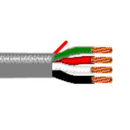 12 AWG Multi-Conductor Audio Cable, 4 Conductor, Unshielded, White, 5002UP