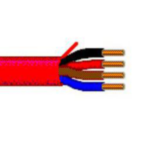 16 AWG Multi-Conductor Electronic Cable, 4 Conductor, Unshielded, Red, 6222UL