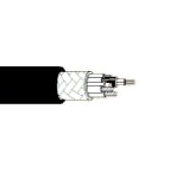 16 & 22 AWG Composite Electronic Cable, 2 Conductor, Shielded, Black
