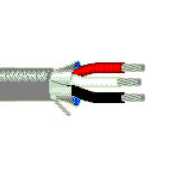 16 AWG Multi-Conductor Electronic Cable, 3 Conductor, Shielded, Chrome, 8618
