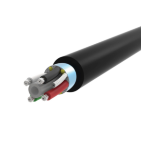 16 AWG, Multi-conductor Electronic Cable, 4 Conductor, Unshielded, Black