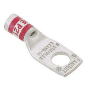 Uninsulated Lug, 1/0, 1.89", Tinned Plated Copper, Pink