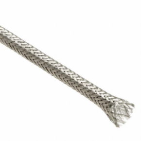 Metal & Shield, Uncoated, 0.013-0.025" Wall, Braided, Size 0.064", Tinned Copper, Silver