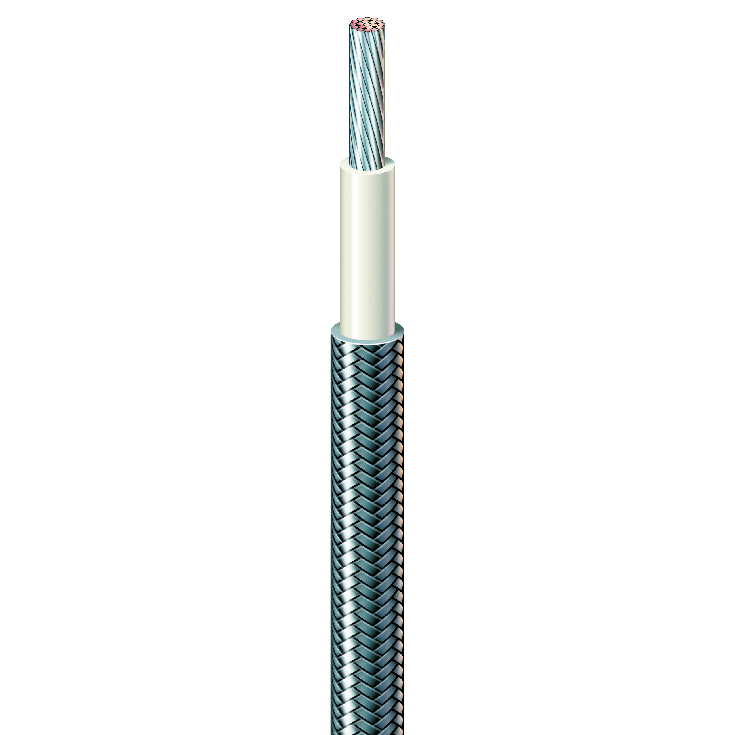 14 AWG, UL 5107 Lead Wire, 41 Strand, 450C, 600V, Nickel clad copper, MICA TAPE, Natural
