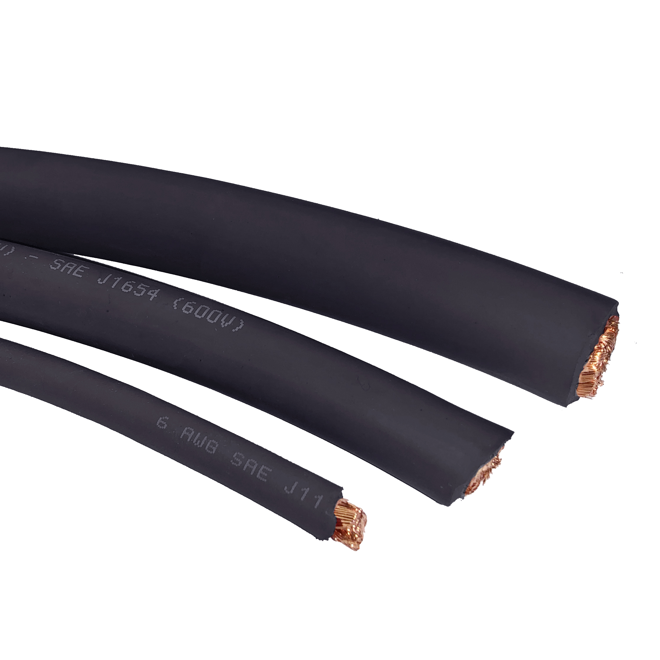SGR Battery Cable, 1 AWG, 1C, Unshielded, 60V, EPDM Insulated, Black