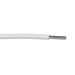 14 AWG, UL 10086 Lead Wire, 19 Strand, 150C, 600V, ETFE, White