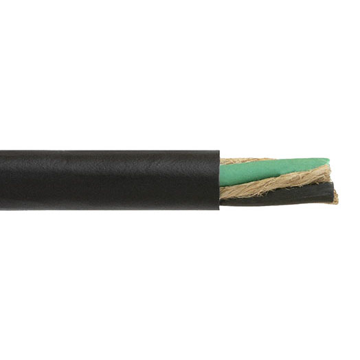 UL SJOOW Portable Cord, 16 AWG, 26 Strand, 3C, CPE, Black