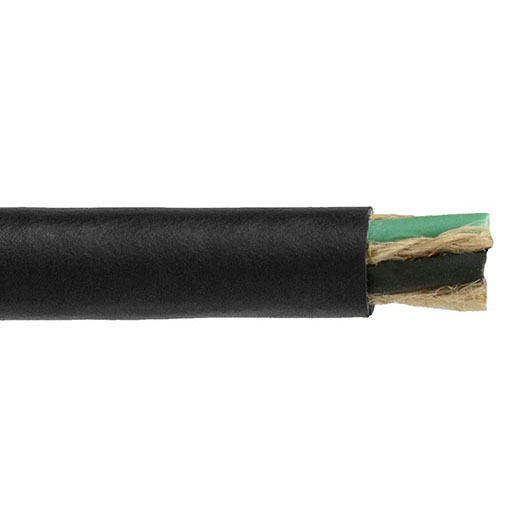 UL SJOOW Portable Cord, 16 AWG, 26 Strand, 4C, CPE, Black