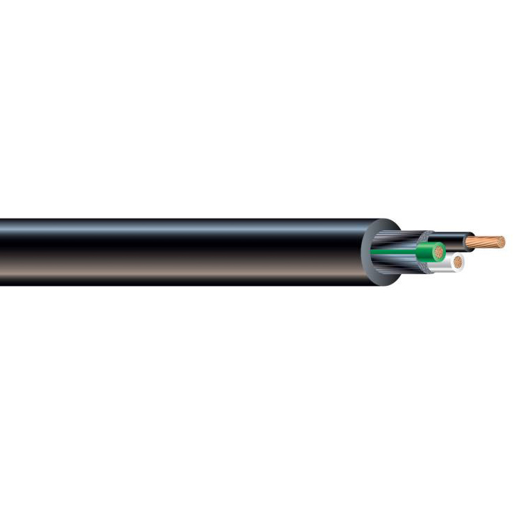 UL SJOOW Portable Cord, 12 AWG, 65 Strand, 3C, CPE, Black