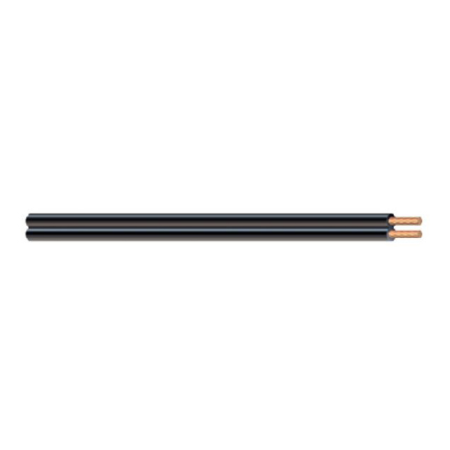 UL SPT-3 Lamp Cord, 18 AWG, 300V, 16 Strand, 105C, Black