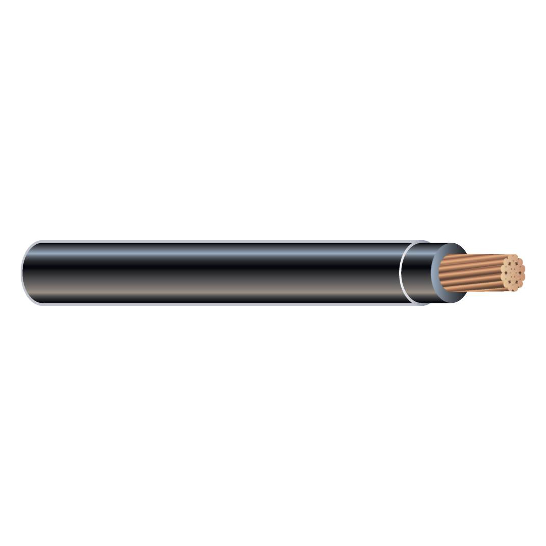 3 AWG UL THHN Building Wire, Bare copper, 19 Strand, PVC, 600V, Green