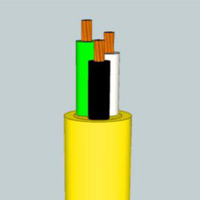 UL STOOW Portable Cord, 16 AWG, 26 Strand, 9C, PVC, Yellow