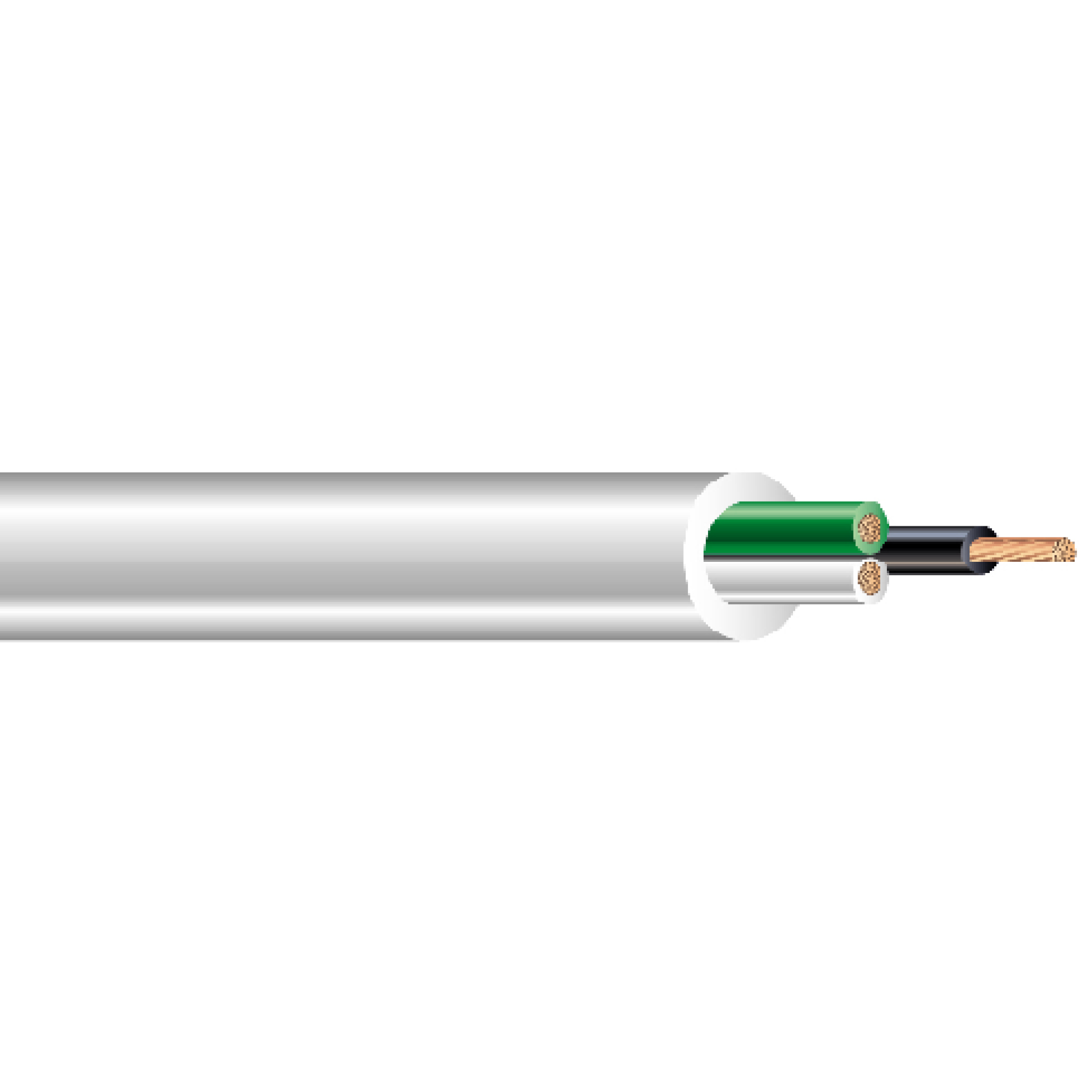 UL SVT Portable Cord, 18 AWG, 41 Strand, 2C, PVC, Black