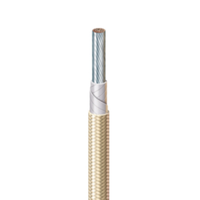 14 AWG, UL 5256 Lead Wire, 41 Strand, 250C, 600V, Nickel plated copper, PTFE TAPE, Natural