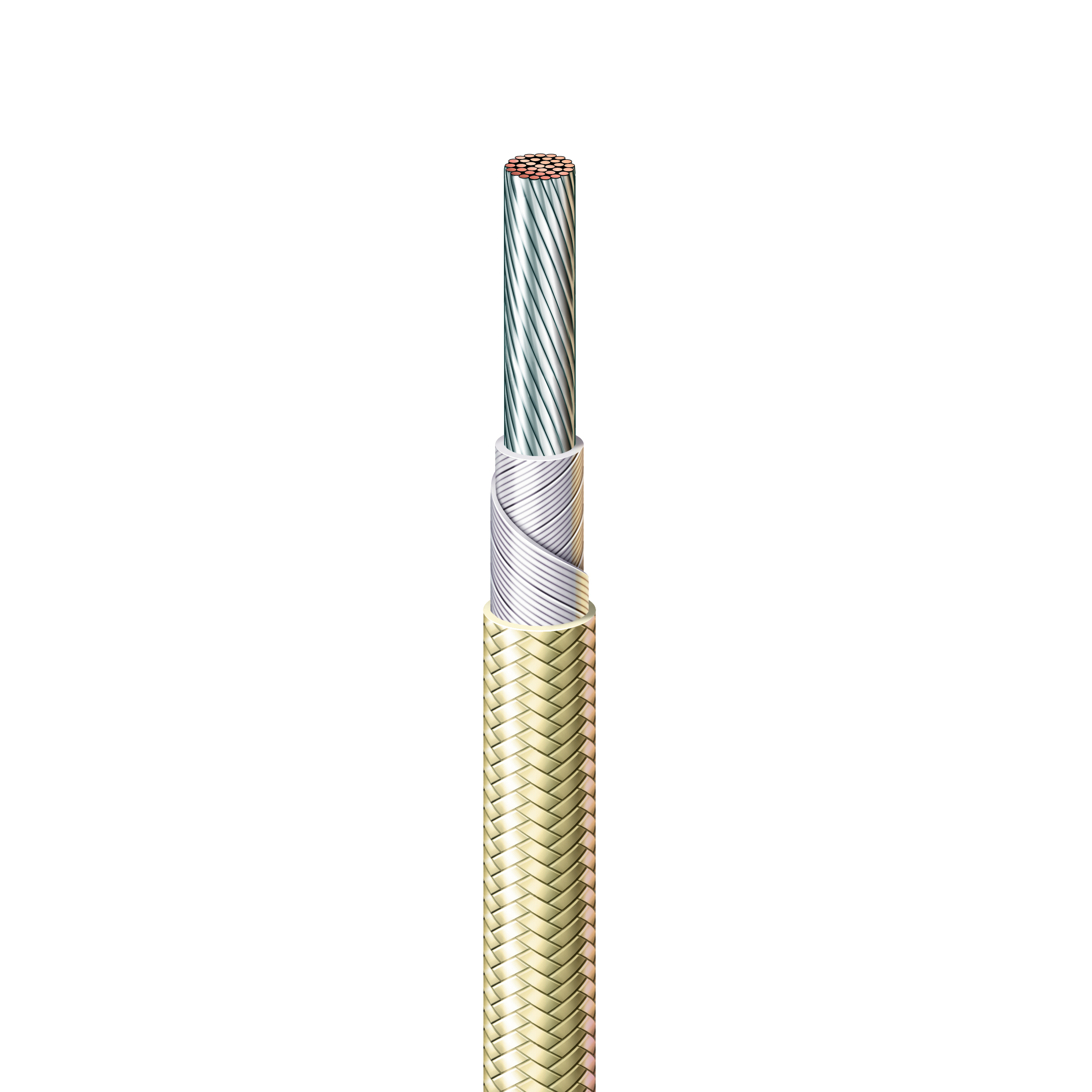 10 AWG, UL 5256 Lead Wire, 105 Strand, 250C, 600V, Nickel plated copper, PTFE TAPE, Black