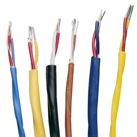 Type J Thermocouple Grade Wire, 16 AWG, 2C, Solid, PVC Insulation, PVC Jacket, Black