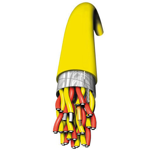 Type KX Extension Grade Thermocouple Wire, 20 AWG, 2C, Stranded, PVC Insulation, Yellow